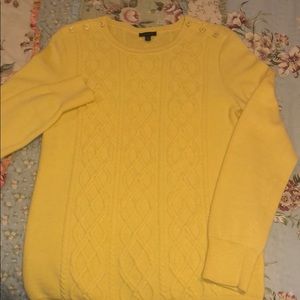Talbot’s beautiful daffodil yellow sweater